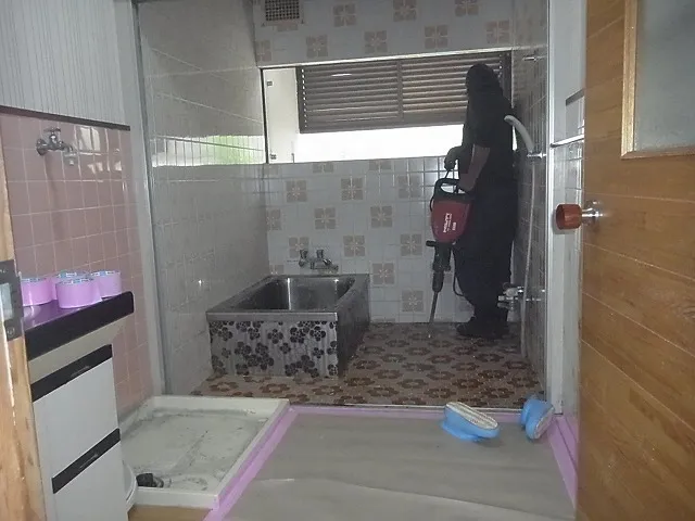 施工途中