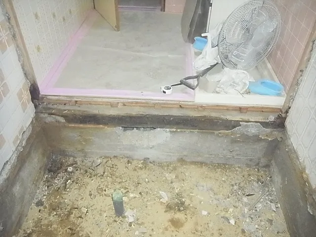 施工途中