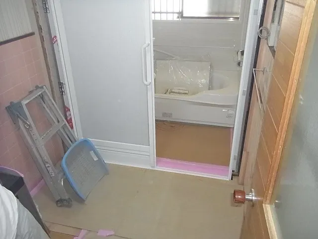 施工途中
